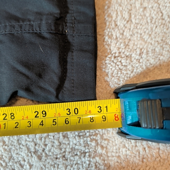 Mens Eddie Bauer First Ascent Black Cargo Fleece Lined Pants W40 L31 Gorpcore - Picture 13 of 13